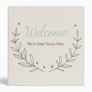 Botanical Vacation Rental Guest Information 3 Ring Binder