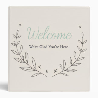 Botanical Vacation Rental Guest Information 3 Ring Binder