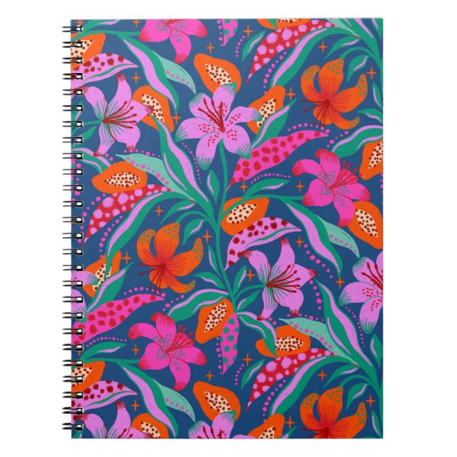 Botanical Vibrant Garden Notebook (Front)