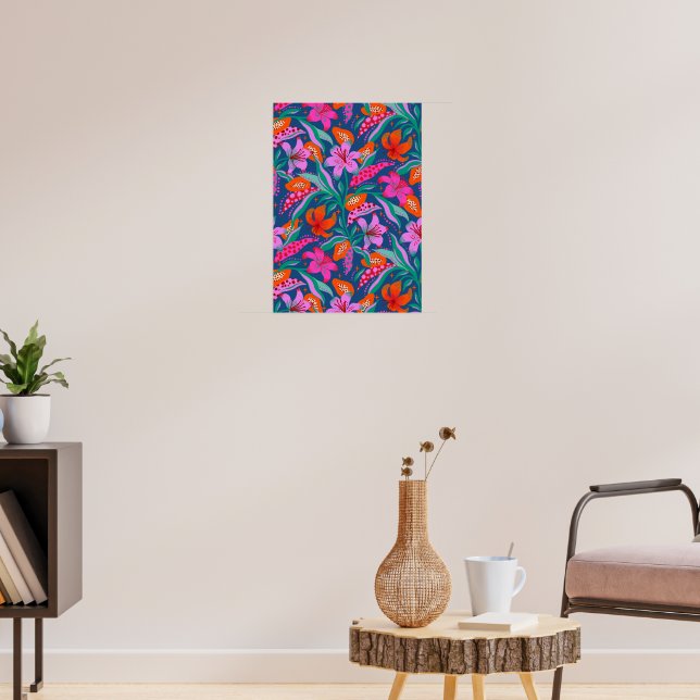 Botanical Vibrant Garden Poster (Living Room 3)