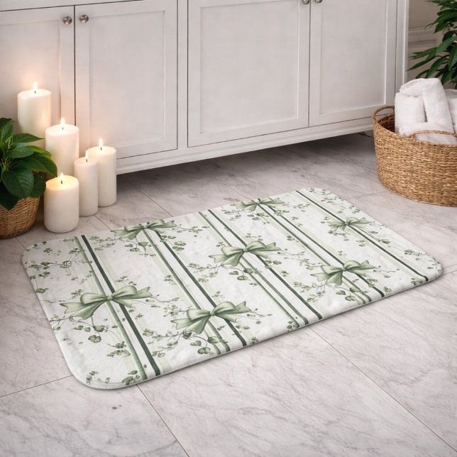 Botanical Vine Design Bath Mat (Creator Uploaded)