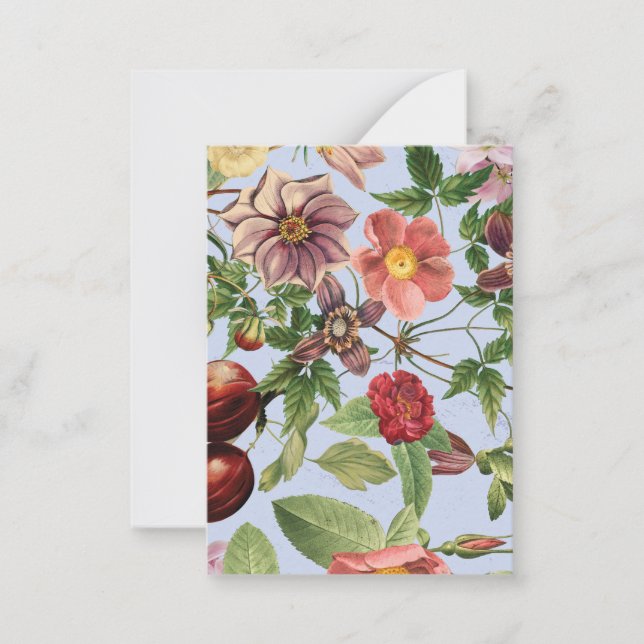 Botanical vintage design note card (Front)