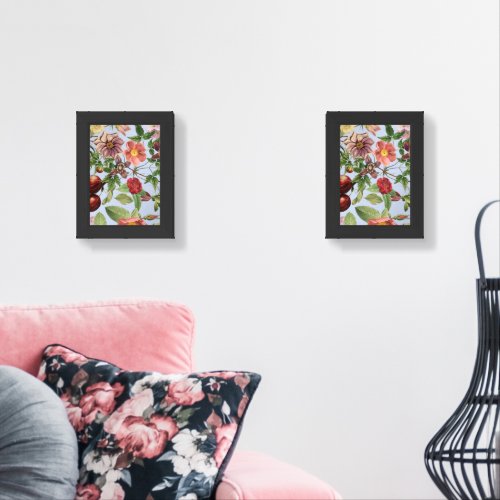 Botanical vintage design wall art sets