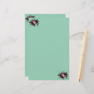 Botanical Violet Bouquet Stationery