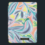 Botanical Watercolor Abstract Art iPad Cover<br><div class="desc">Protect your iPad with this unique watercolor art case. This design features a beautiful hand-painted botanical watercolor abstract painting. If you want to add custom text,  click the "Edit Design" button. ©2020 Eun Mi Kim</div>