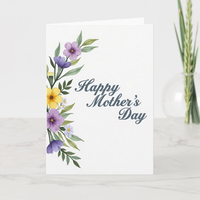 Botanical Watercolor Art Card (Front)