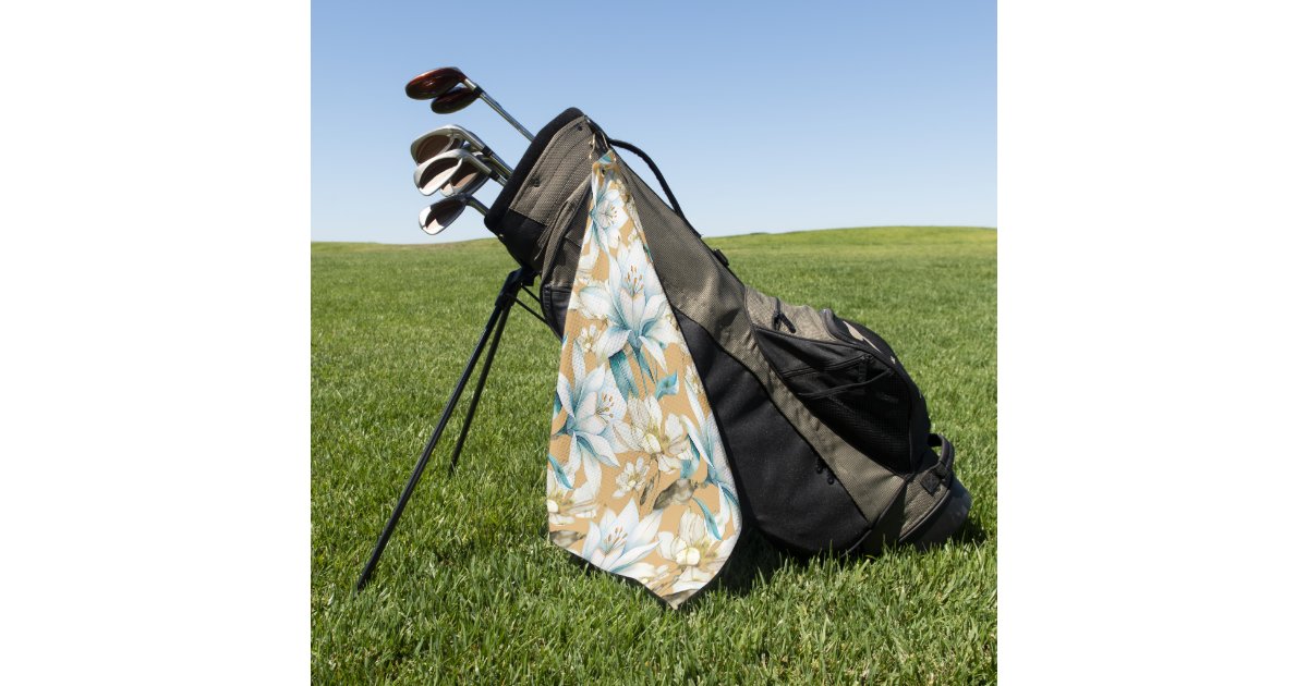 Mesa Mosaic: Geometric Floral Golf Towel main image 1