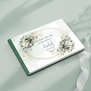 Botanical Watercolor Bridal Shower Guest Book