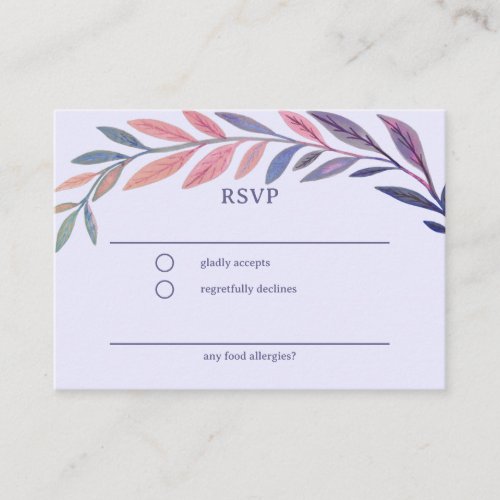 Botanical Watercolor CUSTOM Bar Bat Mitzvah RSVP