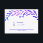Botanical Watercolor CUSTOM Bar Bat Mitzvah RSVP Enclosure Card<br><div class="desc">Perfect enclosure card to announce a bat mitzvah, bar mitzvah or other Jewish celebration! Hand drawn delicate leaf trame art for you! FULLY CUSTOMIZABLE! Click on “Personalize” above to edit the text. Click "edit using design tool" to adjust the fonts, colors and placements. Delete the back side design if you...</div>