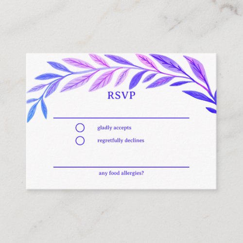 Botanical Watercolor CUSTOM Bar Bat Mitzvah RSVP