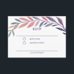 Botanical Watercolor CUSTOM Bar Bat Mitzvah RSVP Enclosure Card<br><div class="desc">Perfect enclosure card to announce a bat mitzvah, bar mitzvah or other Jewish celebration! Hand drawn delicate leaf trame art for you! FULLY CUSTOMIZABLE! Click on “Personalize” above to edit the text. Click "edit using design tool" to adjust the fonts, colors and placements. Delete the back side design if you...</div>