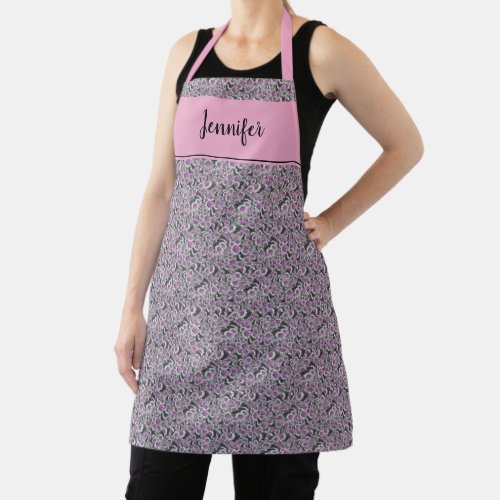 Botanical watercolor daisies plant lady apron