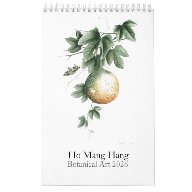 Botanical Watercolors Calendar 2026 (Cover)