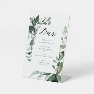 Botanical Wedding Bar Signature Drink Sign
