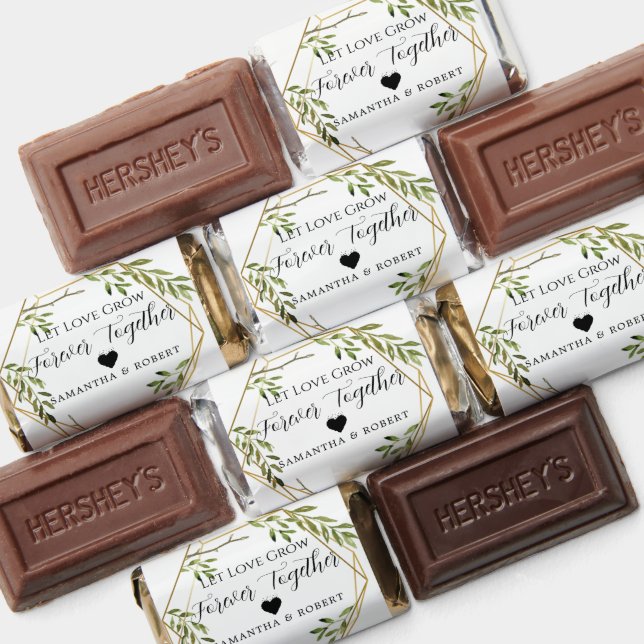 Botanical Wedding Bridal Favor Chocolate (Assorted)