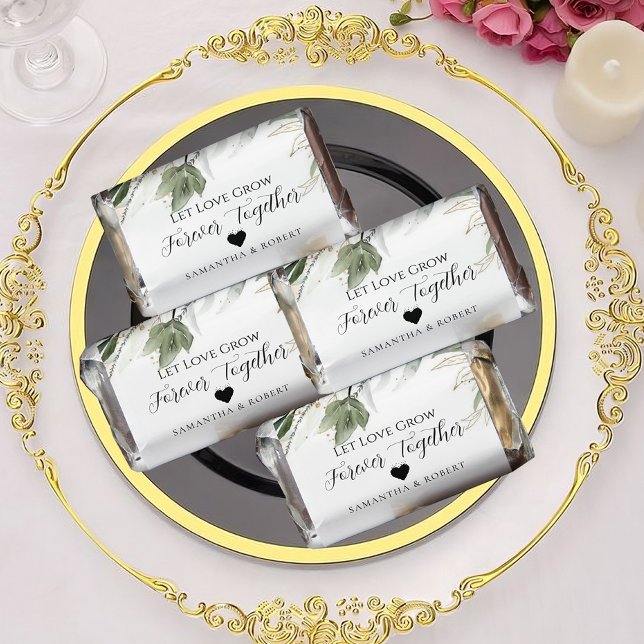 Botanical Wedding Bridal Favor Chocolate (wedding chocolate favors)