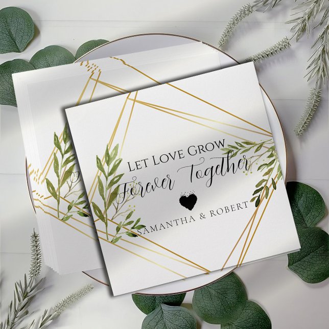 Botanical Wedding Bridal Favor Seeds Envelope (Creator Uploaded)