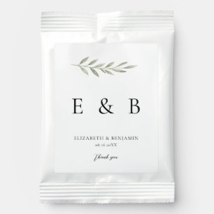 Botanical Wedding Monogram Personalized Greenery Margarita Drink Mix
