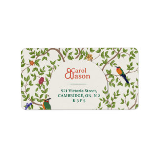 Botanical Wedding Personalized Address Label 