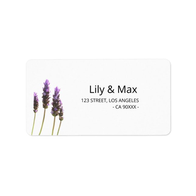 Botanical Wedding Return Address Labels (Front)