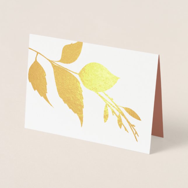 Botanical Wedding Thank You Card (Front)