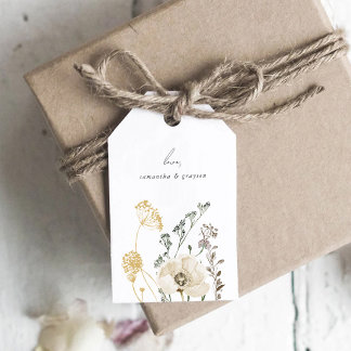 Botanical Wedding Thank You Tag