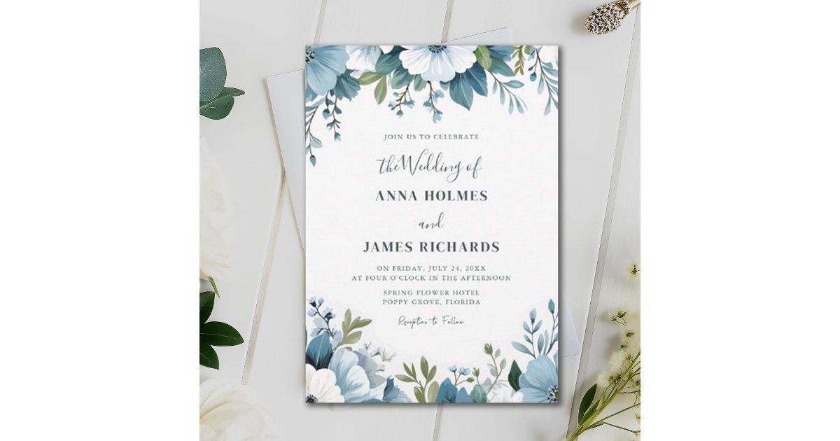 Whimsical Spring Invitations Botanical Whimsical Spring Garden Party Wedding Invitation | Zazzle