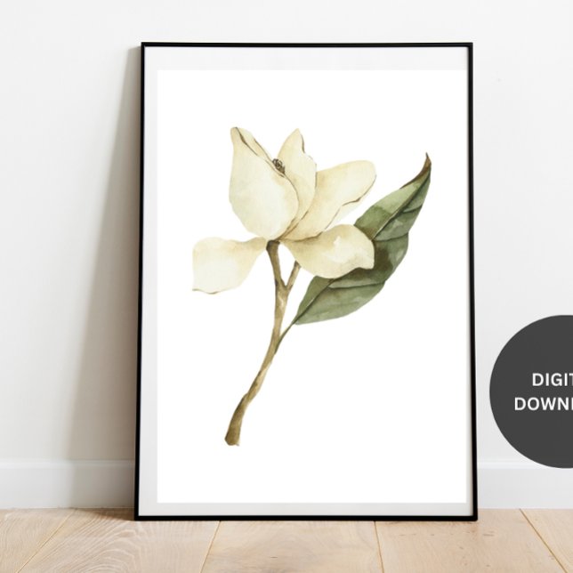 Botanical Wildflower Art Print, Minimalist Nature  Poster (Creator Uploaded)