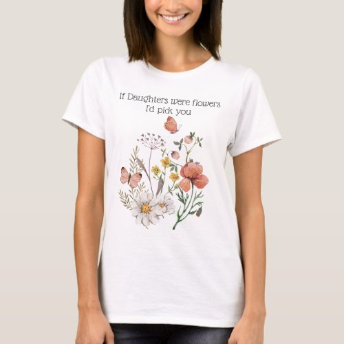 Botanical Wildflower Flower Boho Personalized T_Shirt