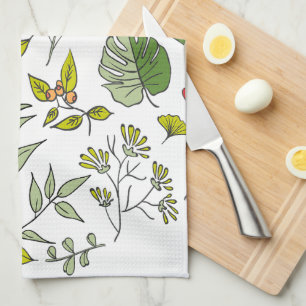 Botanical Wildflower Garden Kitchen Towel