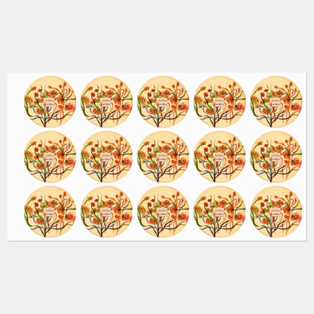 Botanical Wildflower Labels – Nature-Inspired  (Sheet)