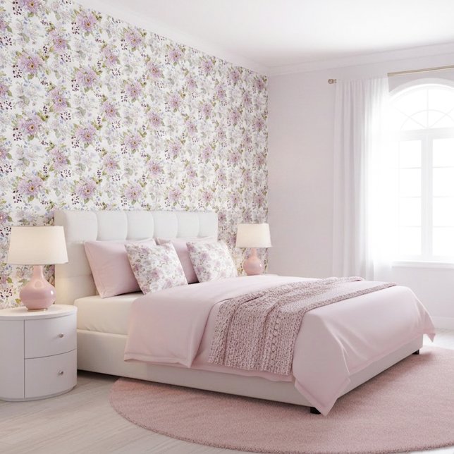 Botanical Wildflower Pastel Floral Pattern Wallpaper (Botanical Wildflower Pastel Floral Pattern Wallpaper)