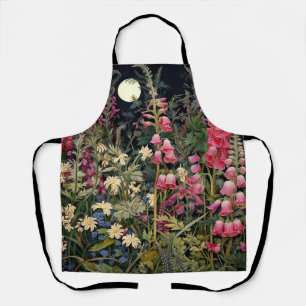 Botanical wildflower romantic garden floral apron