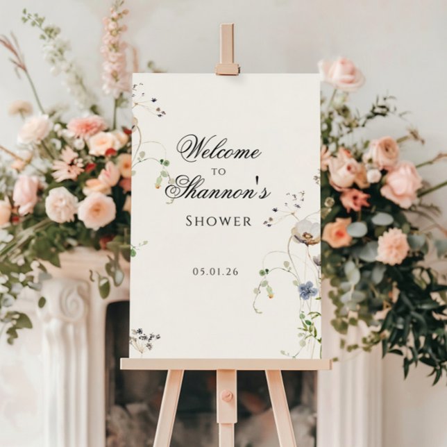 Botanical Wildflower Welcome Sign | Bridal Shower (Creator Uploaded)