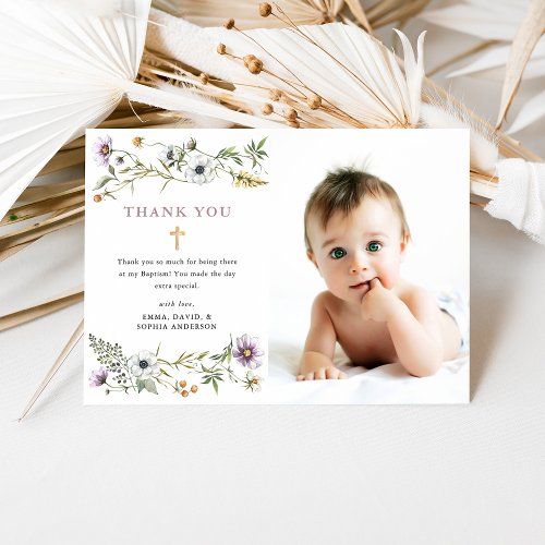 Botanical Wildflowers | Elegant Baptism Photo