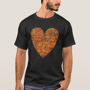 Botanical Wildlife Nature Fall Colorful Leaves Hea T-Shirt