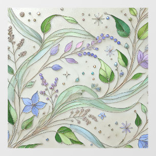 Botanical Window Cling – Beautiful Nature Art