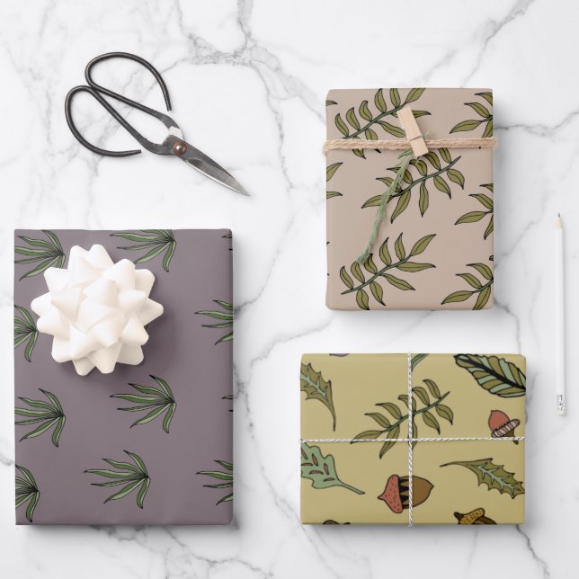 Botanical Wrapping Bundle Paper Sheets (Front)