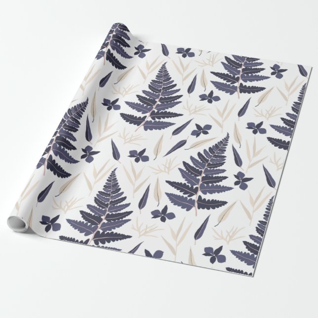 Botanical Wrapping Paper (Unrolled)