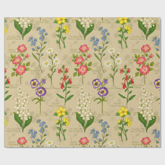 Botanical wrapping paper