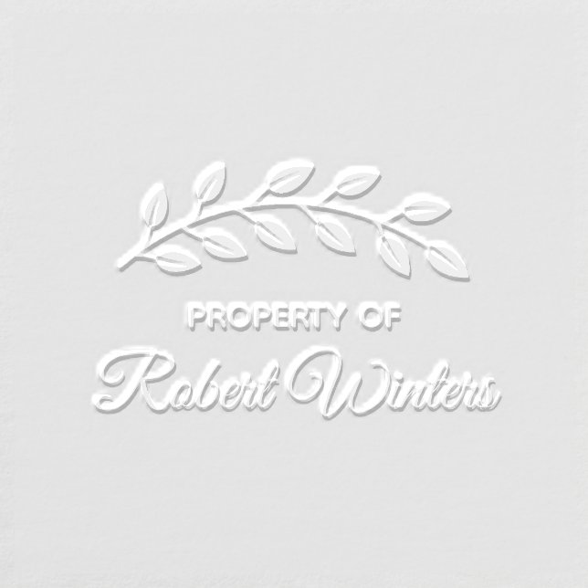 Botanical Wreath Leaves Property of Embosser (Design)