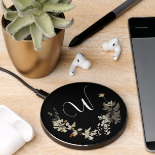 Botanical Wreath Monogram Wireless Charger