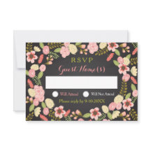 Botanical Wreath Response Card