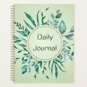 Botanical Wreath & Sage Green Aesthetic Planner