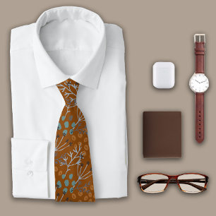 Botanicals Caramel Brown Neck Tie