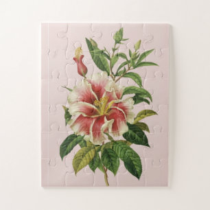 Botanicals vintage Flower Modern Art II Poster Jigsaw Puzzle
