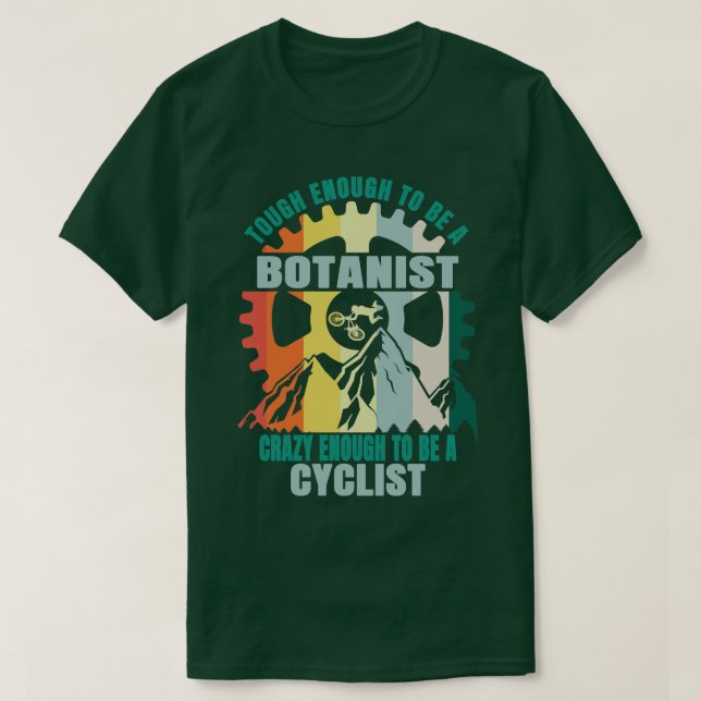 Botanist Biker Design T-Shirt (Design Front)