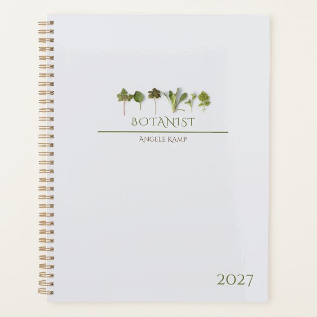 Botanist Business Planner (Front)