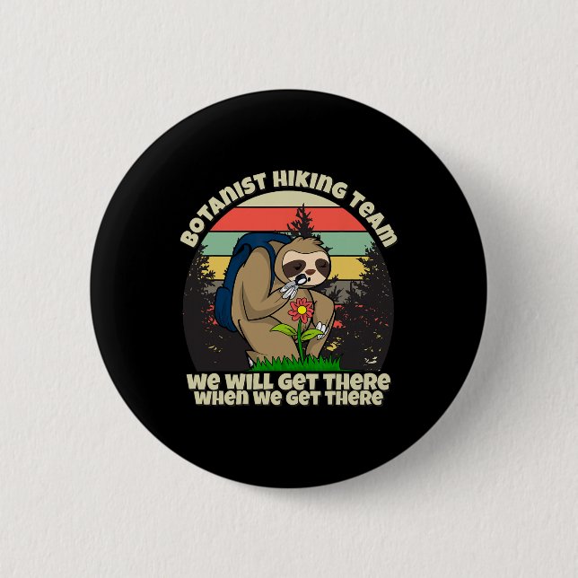 Botanist Hiking Team  Button (Front)